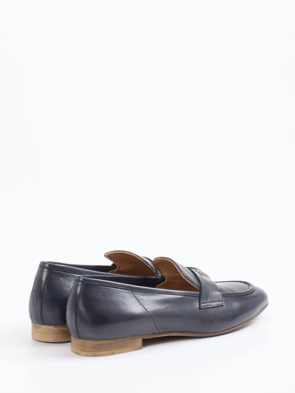 Donna Carolina – Loafer aus Kalbleder tiefdunkelblau