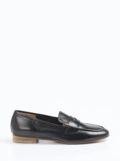 Donna Carolina – Loafer aus Kalbleder in Schwarz