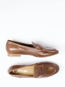 Donna Carolina – Loafer aus Kalbleder in Braun