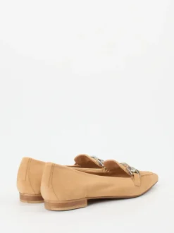 Donna Carolina – Loafer aus Veloursleder Camel