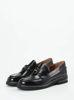 Donna Carolina – Loafer aus Hochglanzleder Schwarz