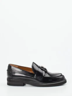 Donna Carolina – Loafer aus Hochglanzleder Schwarz