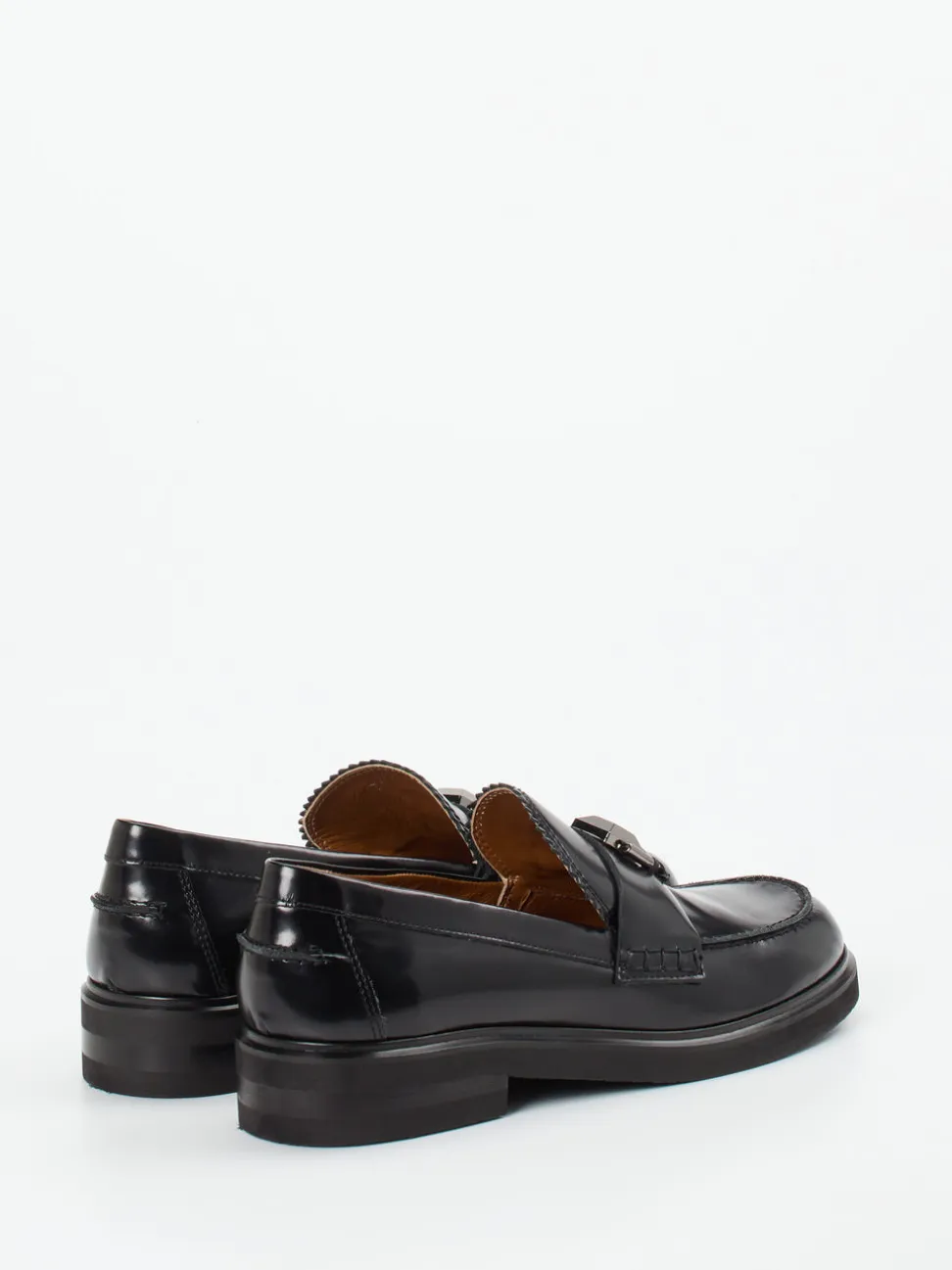 Donna Carolina – Loafer aus Hochglanzleder Schwarz