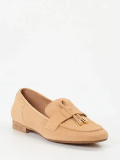 Donna Carolina – Loafer aus Veloursleder in Beige