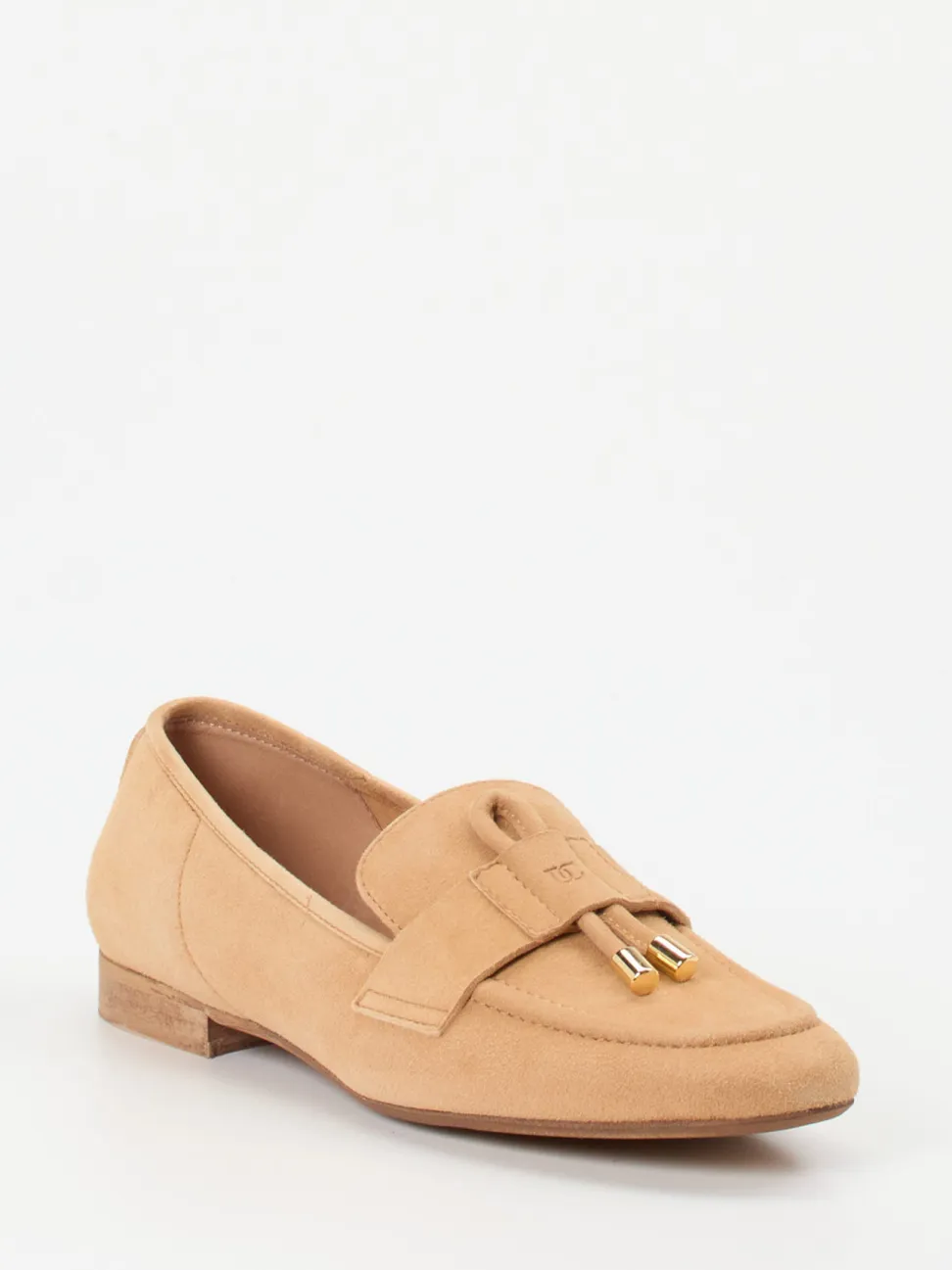 Donna Carolina – Loafer aus Veloursleder in Beige