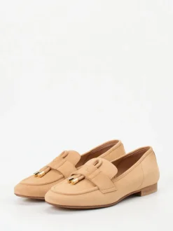 Donna Carolina – Loafer aus Veloursleder in Beige