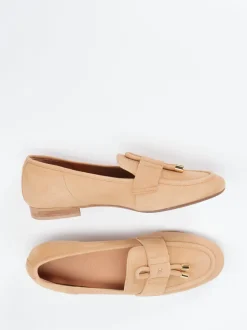 Donna Carolina – Loafer aus Veloursleder in Beige