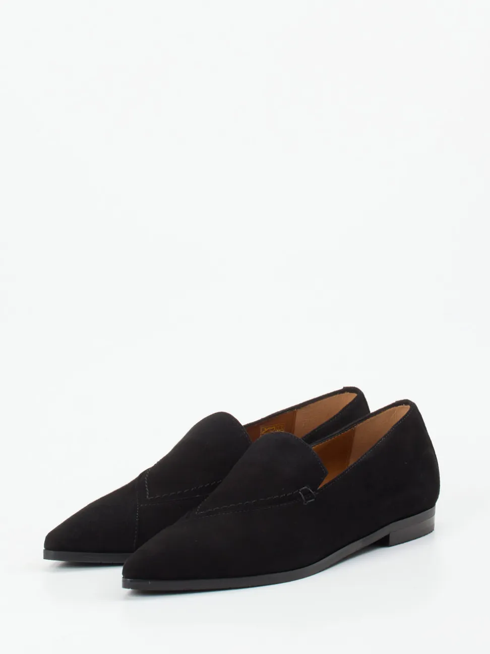 Donna Carolina – Loafer aus Veloursleder Schwarz