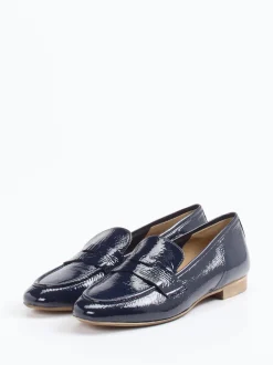 Donna Carolina – Loafer aus Lackleder Dunkelblau