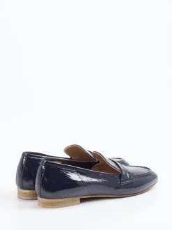 Donna Carolina – Loafer aus Lackleder Dunkelblau