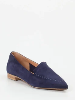 Donna Carolina – Loafer aus Veloursleder in Dunkelblau