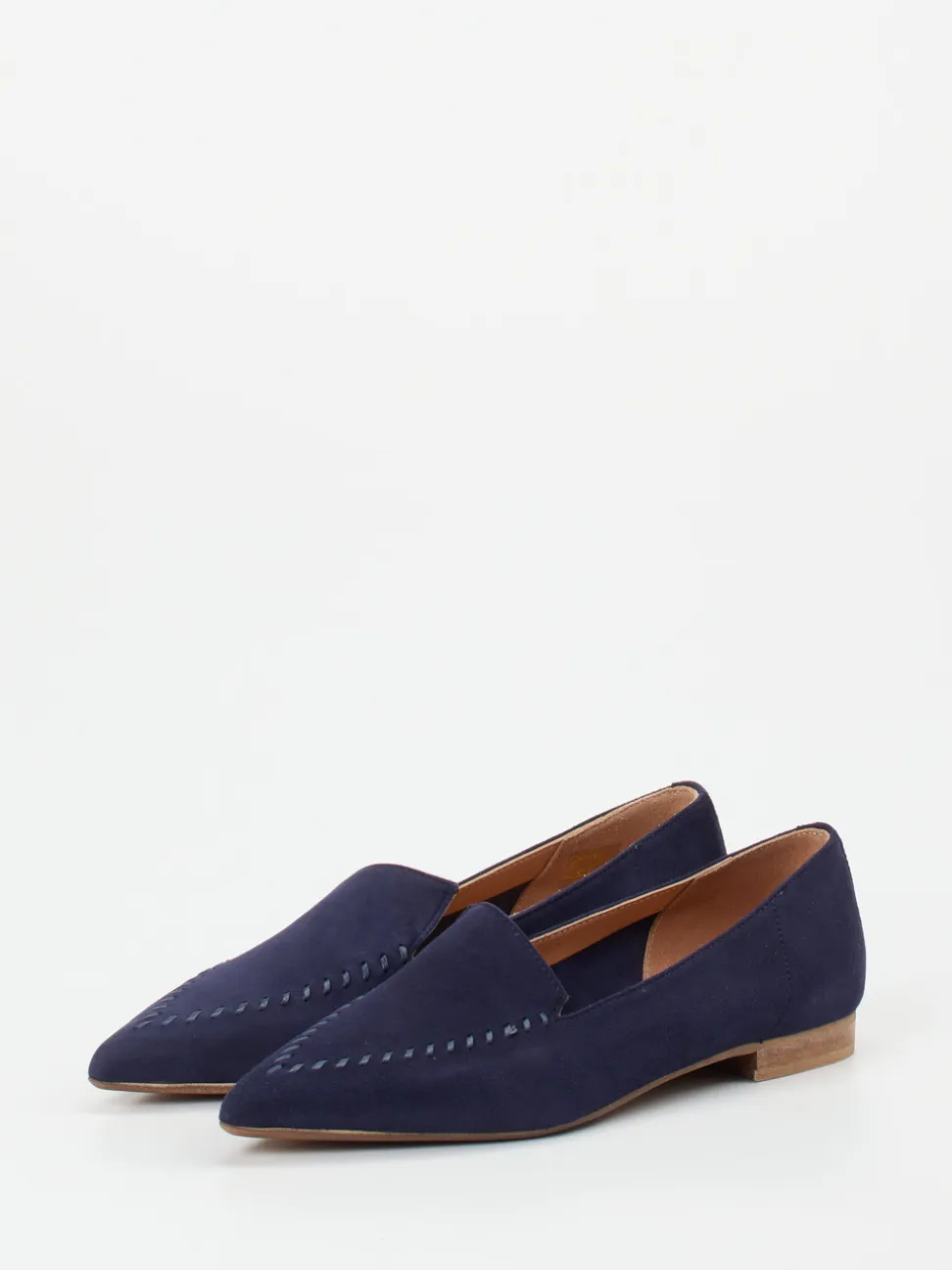 Donna Carolina – Loafer aus Veloursleder in Dunkelblau