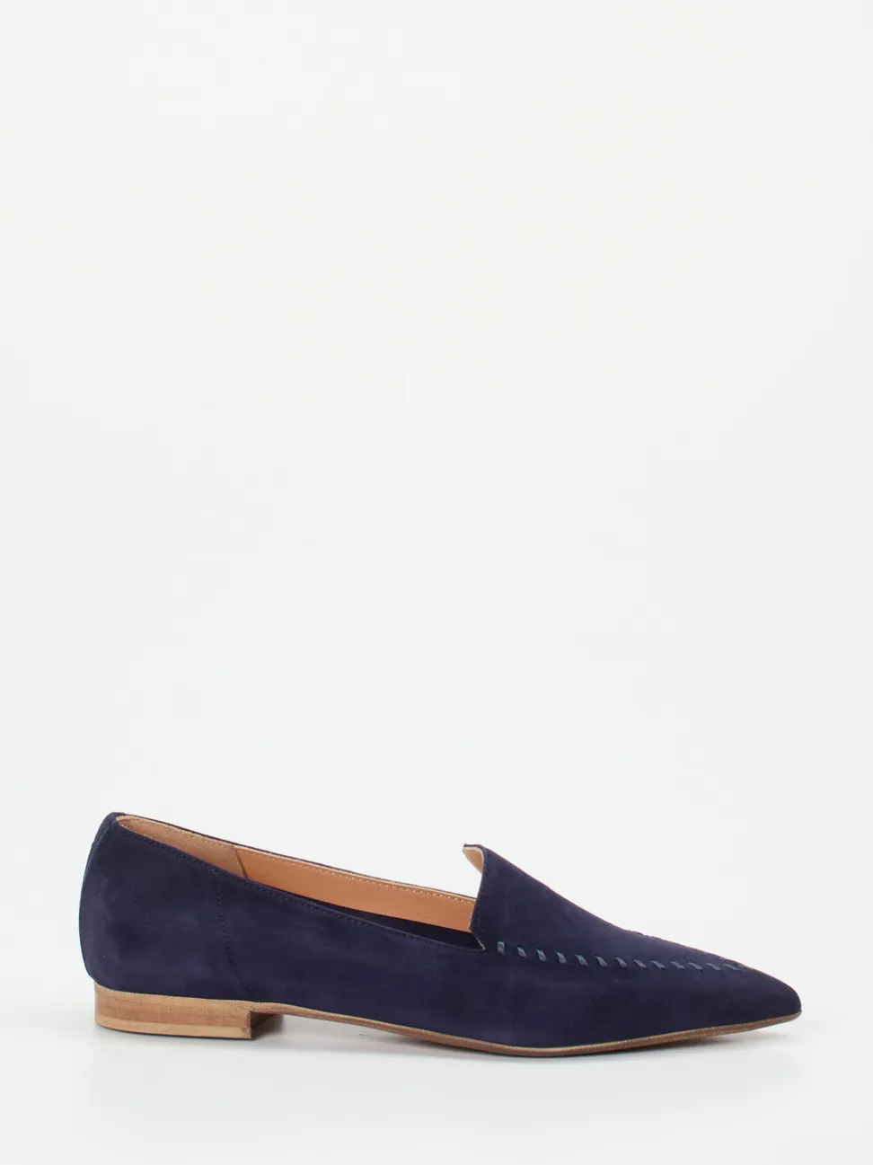 Donna Carolina – Loafer aus Veloursleder in Dunkelblau