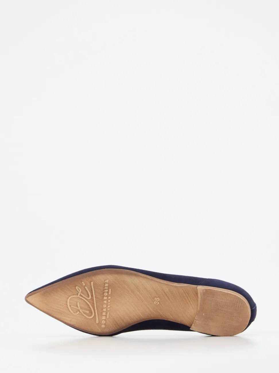 Donna Carolina – Loafer aus Veloursleder in Dunkelblau