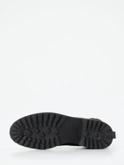 Donna Carolina – Schnürboots aus Kalbleder Schwarz