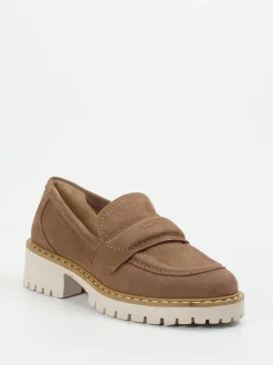 Donna Carolina – Slipper aus Nubukleder in Braun