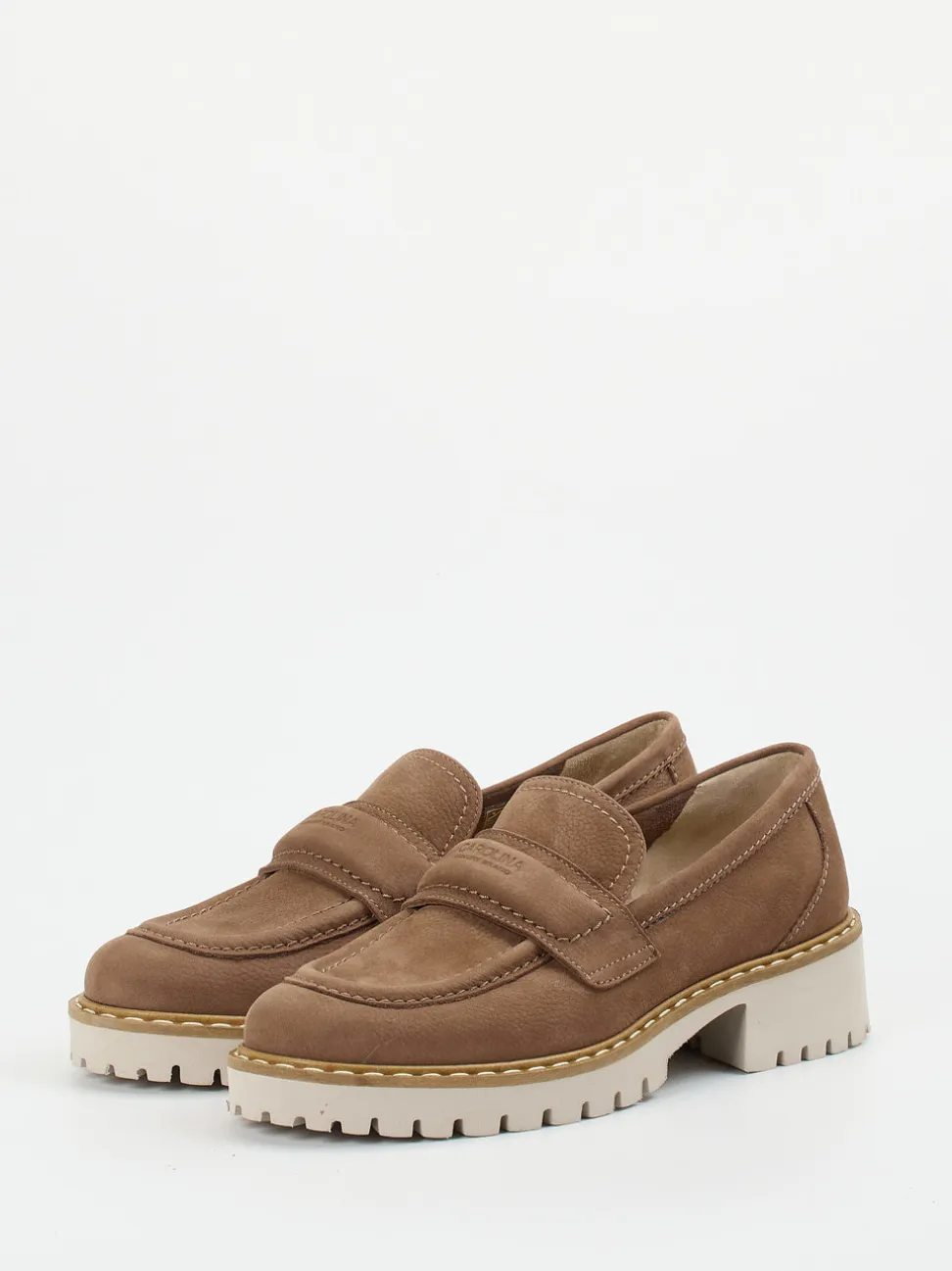 Donna Carolina – Slipper aus Nubukleder in Braun