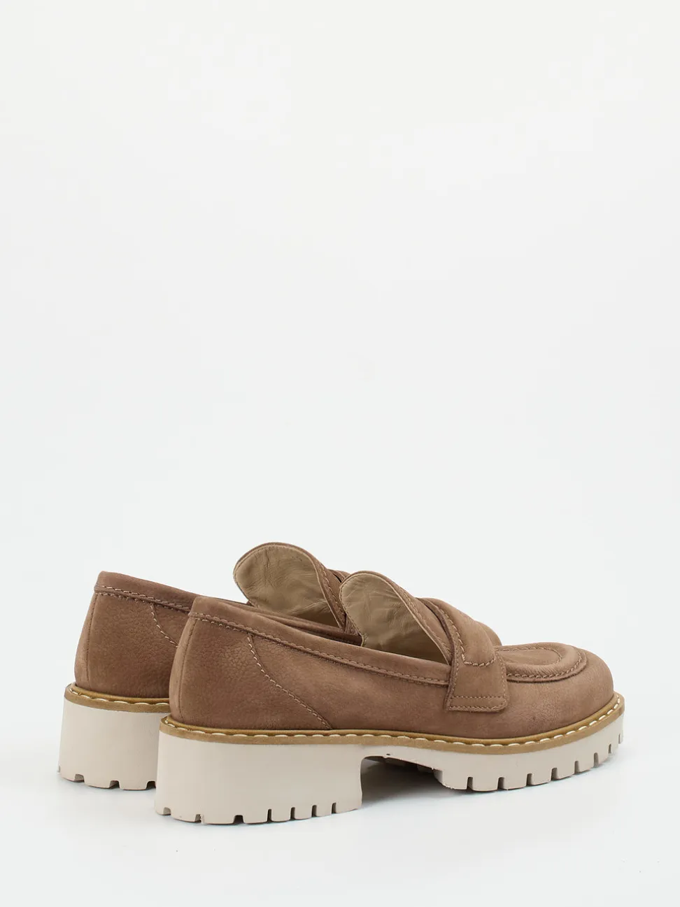 Donna Carolina – Slipper aus Nubukleder in Braun