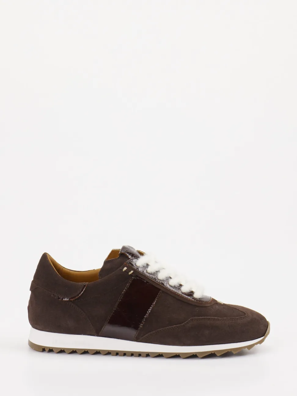 Donna Carolina – Sneaker aus Veloursleder Dunkelbraun