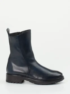 Donna Carolina – Stiefeletten aus Kalbleder Tintenblau