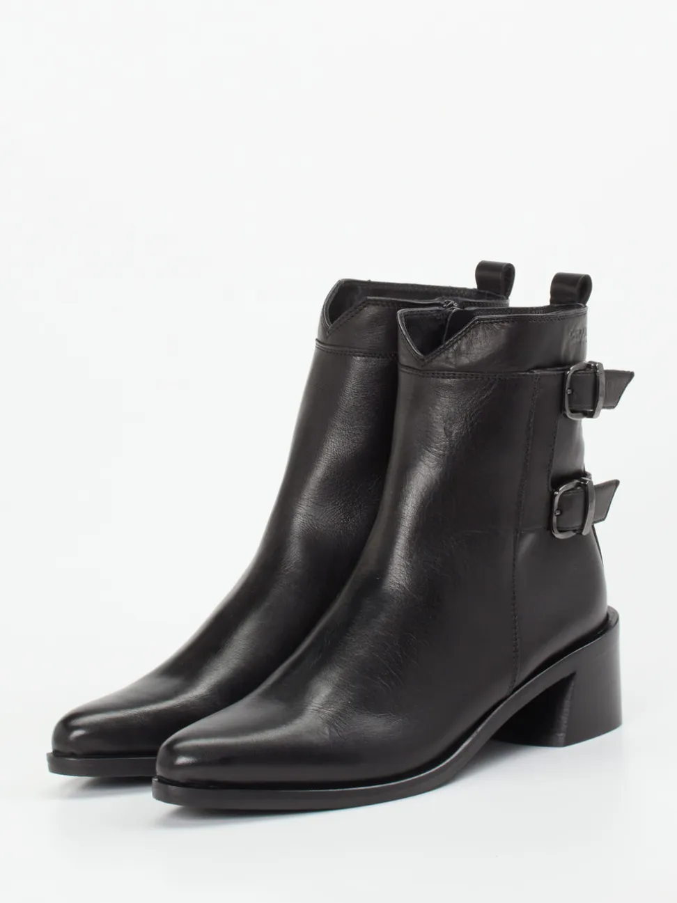 Donna Carolina – Stiefeletten aus Kalbleder Schwarz
