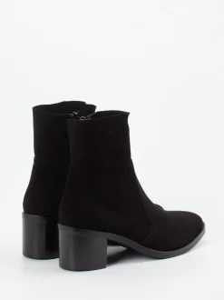 Donna Carolina – Stiefeletten aus Veloursleder schwarz