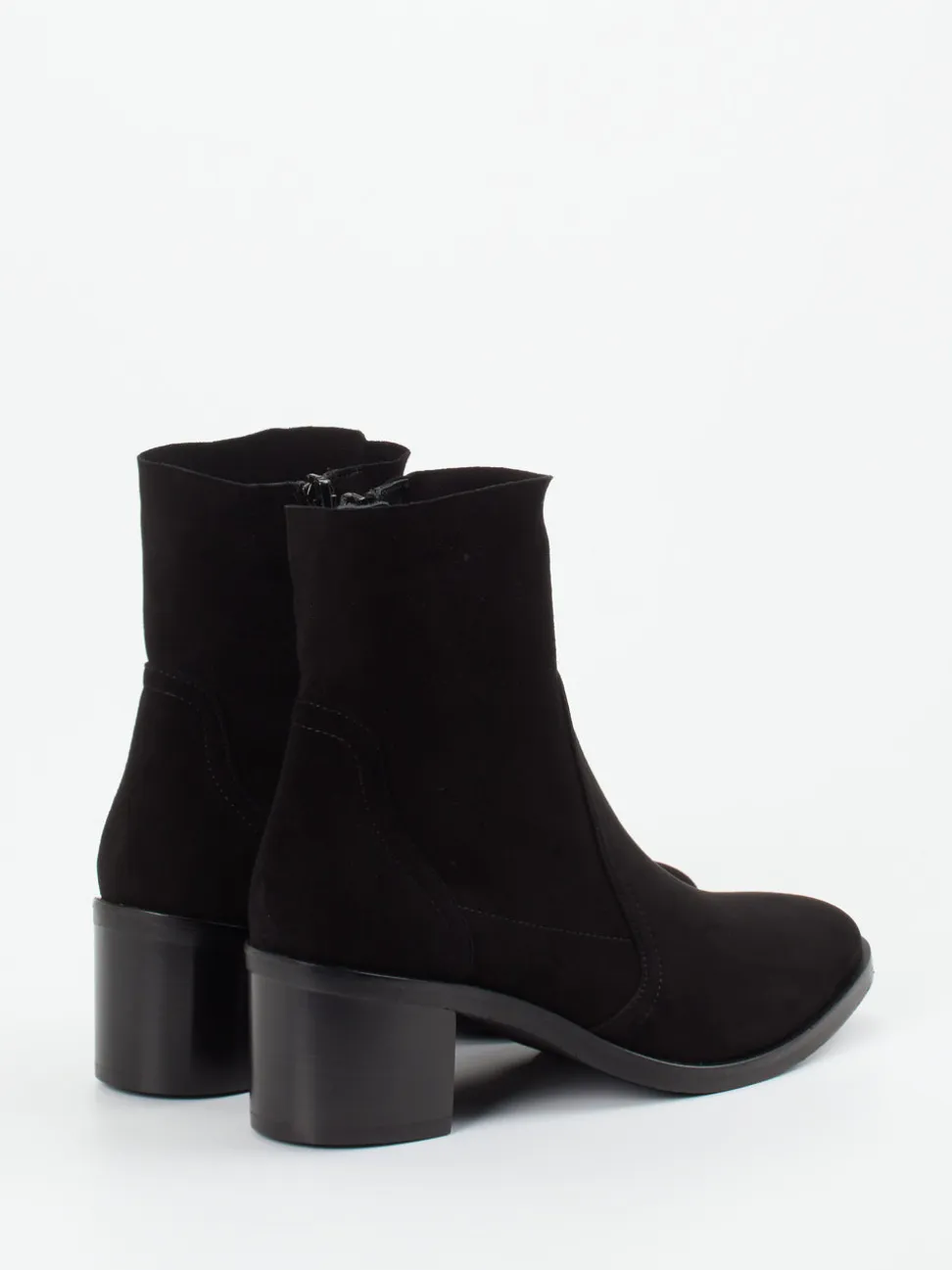 Donna Carolina – Stiefeletten aus Veloursleder schwarz