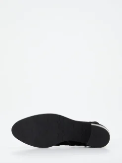 Donna Carolina – Stiefeletten aus Veloursleder schwarz