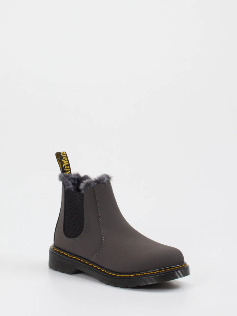 Dr. Martens – Chelsea Boots aus Synthetik anthrazit