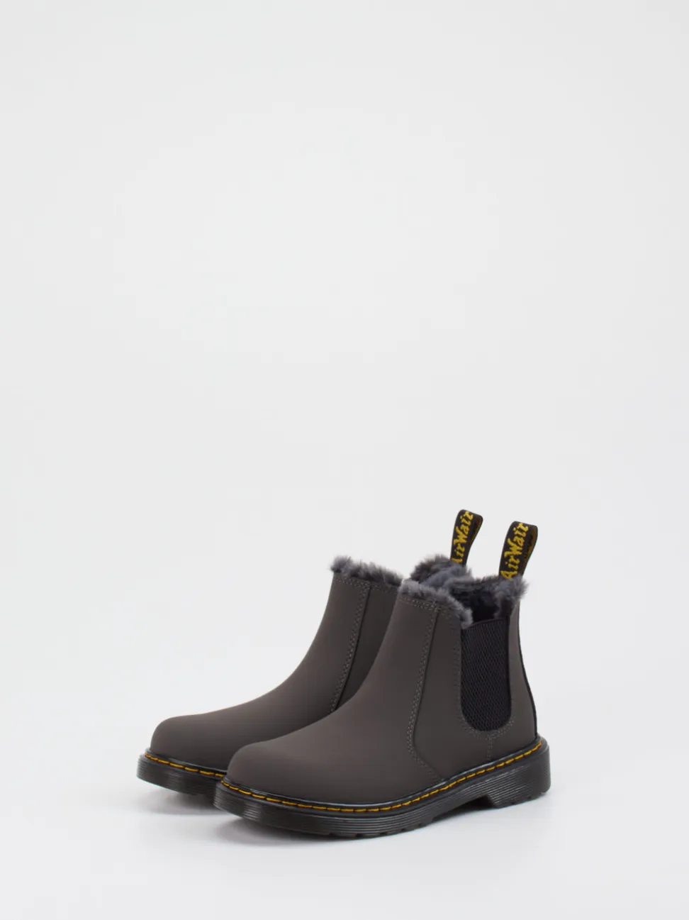 Dr. Martens – Chelsea Boots aus Synthetik anthrazit