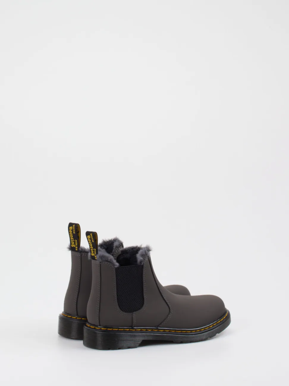 Dr. Martens – Chelsea Boots aus Synthetik anthrazit