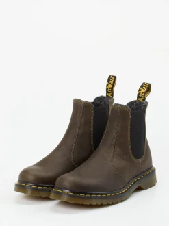 Dr. Martens – Chelsea Boots aus Fettleder olivgrün