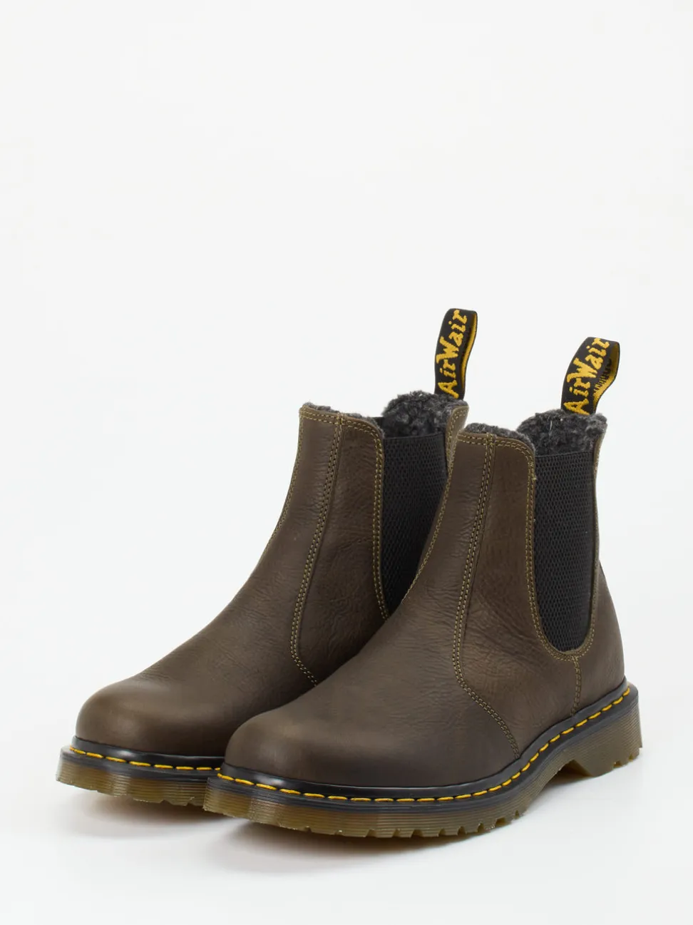 Dr. Martens – Chelsea Boots aus Fettleder olivgrün