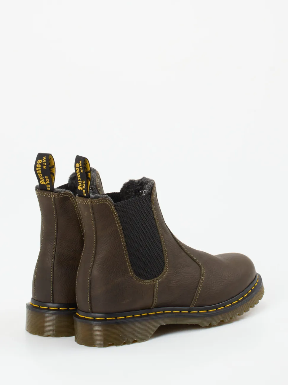 Dr. Martens – Chelsea Boots aus Fettleder olivgrün
