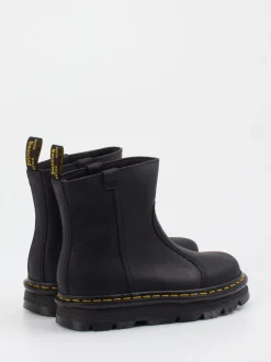 Dr. Martens – Chunky-Stiefeletten aus Glattleder Schwarz