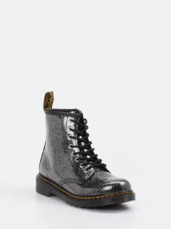 Dr. Martens – Combat Boots aus Synthetik mit Glitzer