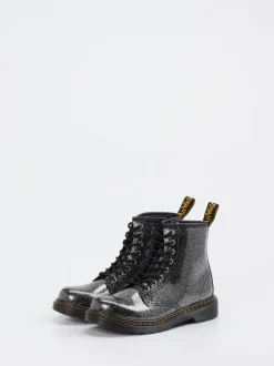 Dr. Martens – Combat Boots aus Synthetik mit Glitzer