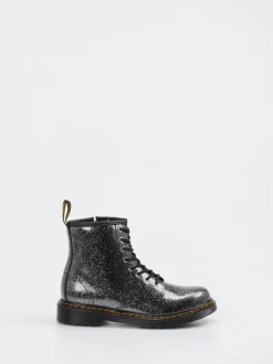 Dr. Martens – Combat Boots aus Synthetik mit Glitzer