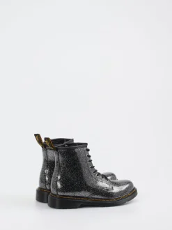 Dr. Martens – Combat Boots aus Synthetik mit Glitzer