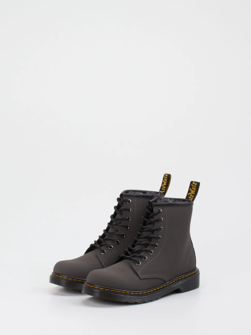 Dr. Martens – Combat Boots aus Synthetik anthrazit