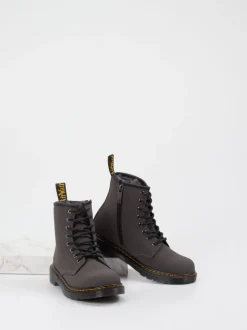 Dr. Martens – Combat Boots aus Synthetik anthrazit
