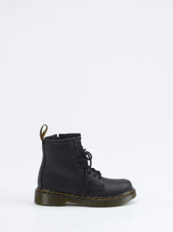 Dr. Martens – Combat-Boots aus Kalbleder schwarz