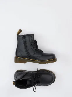 Dr. Martens – Combat-Boots aus Kalbleder schwarz