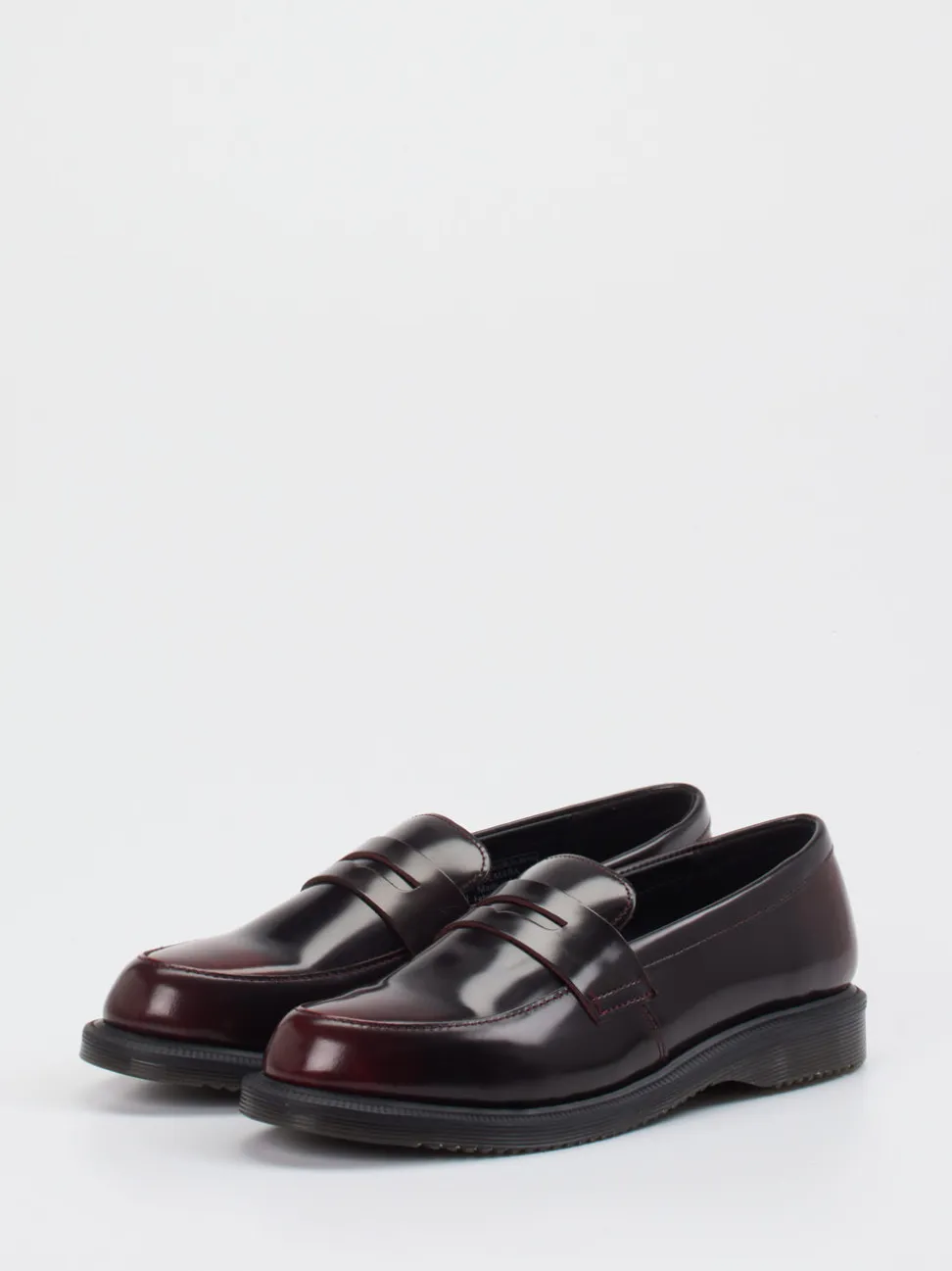 Dr. Martens – Loafer aus Kalbleder in Bordeaux