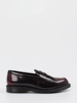 Dr. Martens – Loafer aus Kalbleder in Bordeaux
