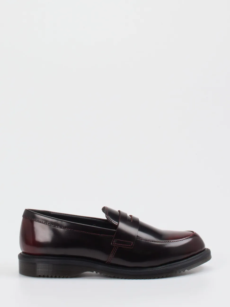 Dr. Martens – Loafer aus Kalbleder in Bordeaux