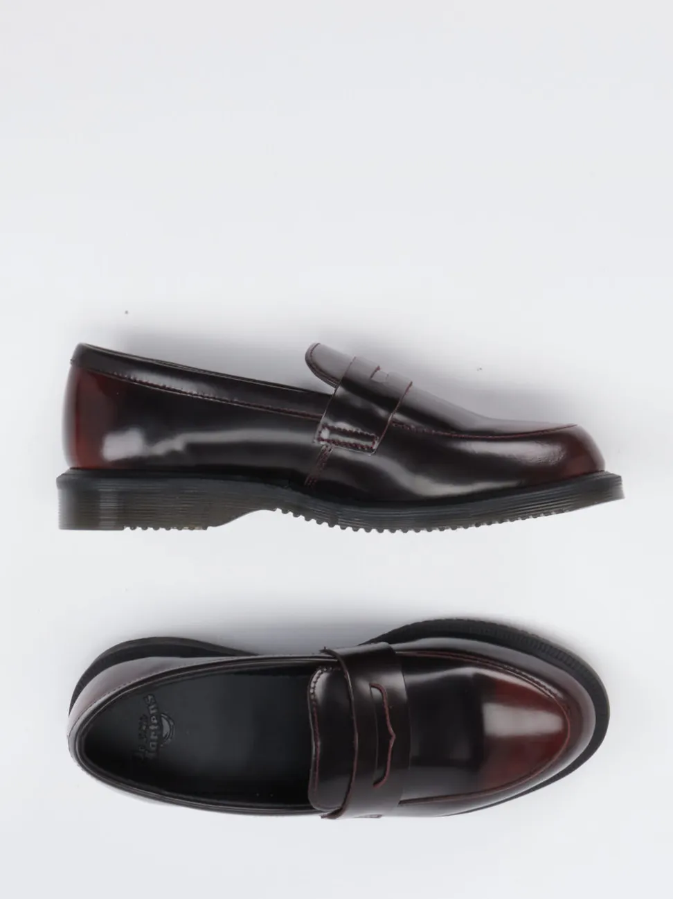 Dr. Martens – Loafer aus Kalbleder in Bordeaux