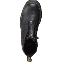 Dr. Martens – Plateau-Stiefelette aus Kalbleder Schwarz