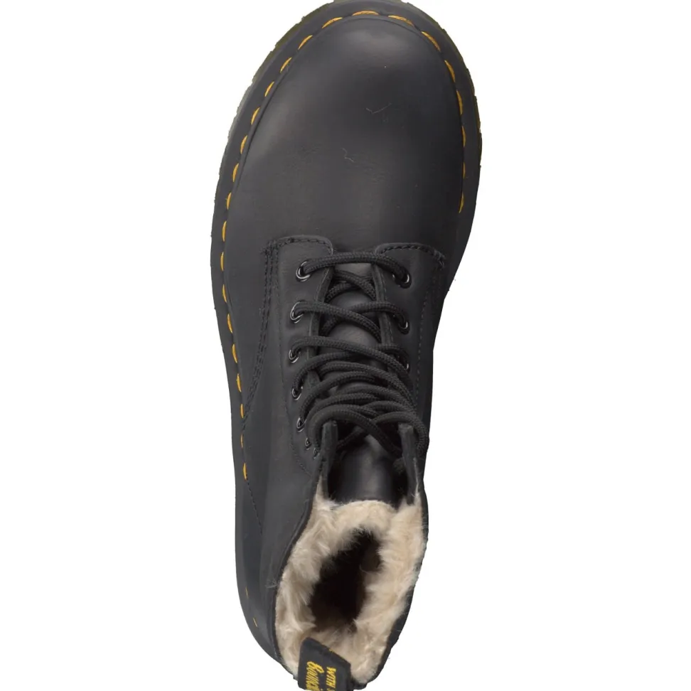 Dr. Martens – Schnürboots aus Kalbleder schwarz