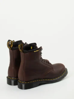Dr. Martens – Schnürboots aus Fettleder dunkelbraun